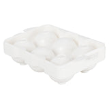 Winco ICCP-6W - Round Ice Cube Tray, 6 Compartments