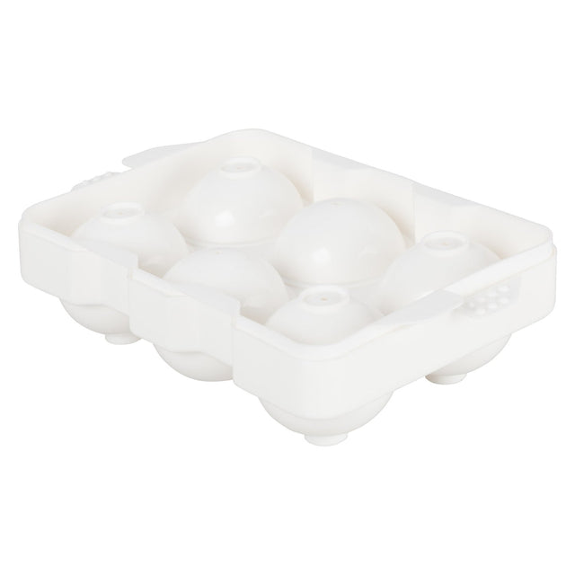 Winco ICCP-6W - Round Ice Cube Tray, 6 Compartments