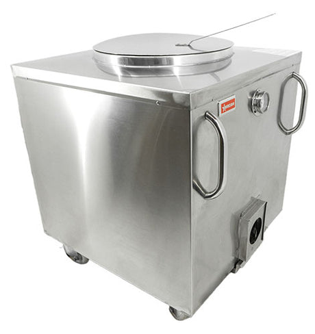 Omcan 47439 - 28" x 30" Stainless Steel Charcoal Tandoor Clay Oven