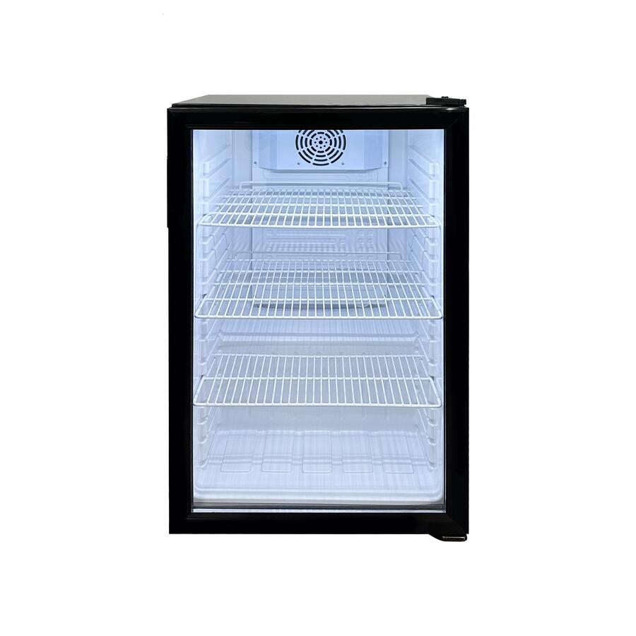 Omcan 19″ Black Countertop Display Refrigerator – 3.46 cu. ft. (98 L)