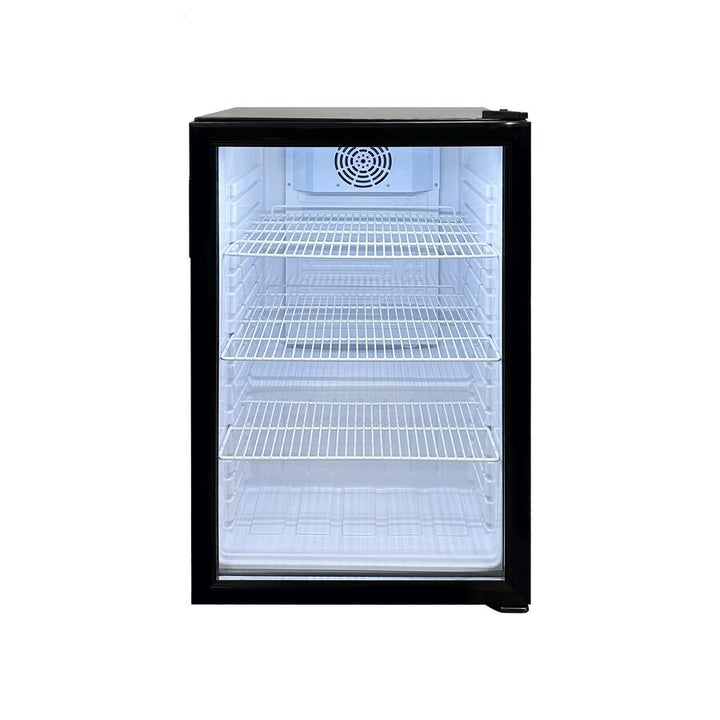 Omcan 19″ Black Countertop Display Refrigerator – 4.59 cu. ft. (130 L)