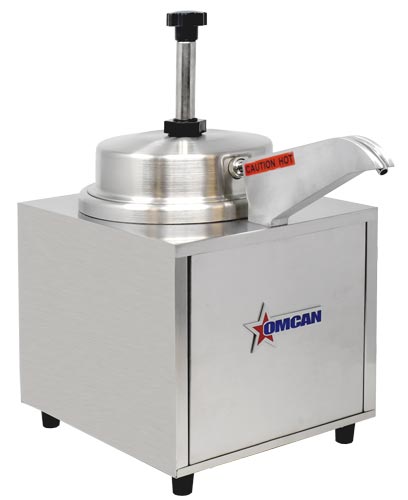 Omcan 44311 - Countertop Stainless Steel Food Warmer with 3.5 qt capacity with Pump and Heated Spout