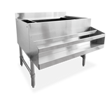 Omcan 24″ Ice Bin with 3″ Backsplash and 2 Holders
