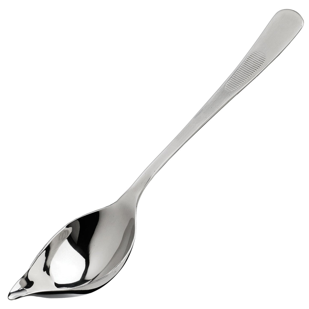 Winco SPS-TS8 - 8" Drizzling Plating Spoon with Tapered Spout