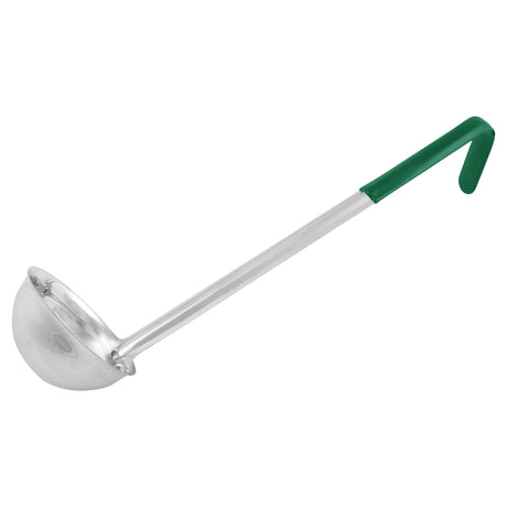 Winco LDCN-6 - Winco Prime One-piece S/S 6oz Ladle, Green, NSF