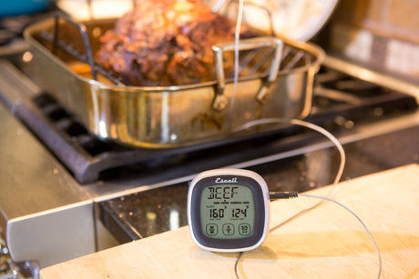 San Jamar Touch Screen Thermometer & Timer - Black