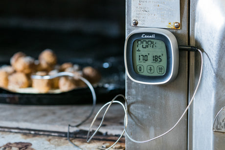 San Jamar Touch Screen Thermometer & Timer - Black