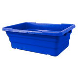 Omcan Blue Stackable Meat Lug / Tote Box 25â€³ x 16â€³ x 8-1/2â€³ NSF
