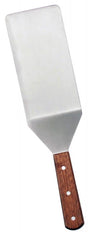 Omcan 80079 - Kitchen Turner with Cutting Edge and 7.5" x 4" Blade with Wooden Handle