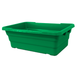 Omcan Green Stackable Meat Lug / Tote Box 25″ x 16″ x 8-1/2″ NSF