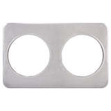 Winco ADP-808 - Adaptor Plate, Two 8-3/8" Holes, Stainless Steel