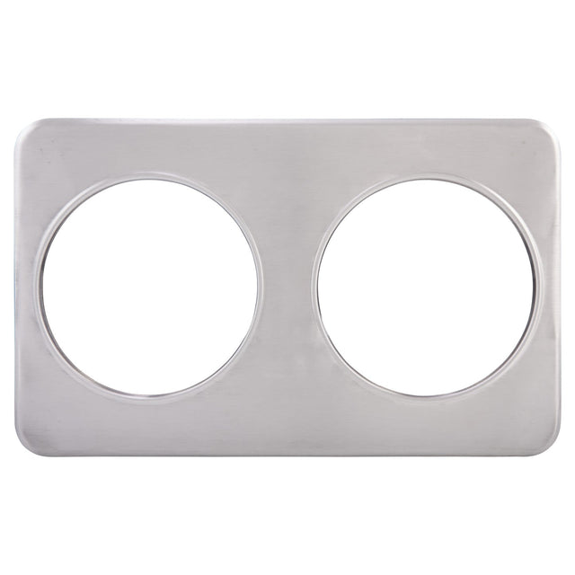 Winco ADP-808 - Adaptor Plate, Two 8-3/8" Holes, Stainless Steel