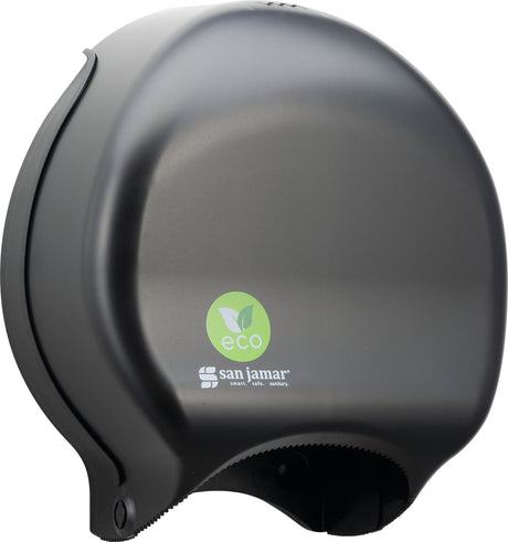San Jamar ecoLogic JBT Single 9 in Jumbo Bath Tissue Dispenser - Black