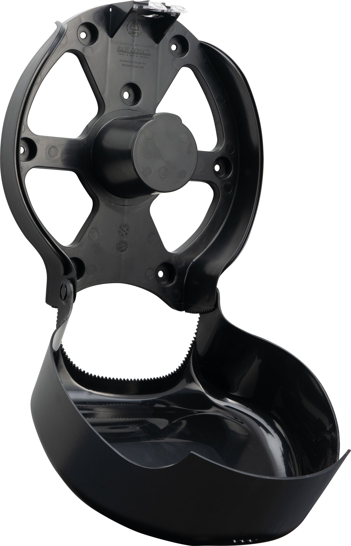 San Jamar ecoLogic JBT Single 9 in Jumbo Bath Tissue Dispenser - Black