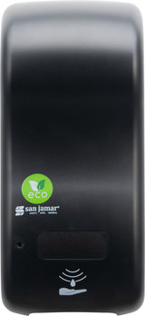 San Jamar Rely ecoLogic Hybrid Electronic Soap Dispenser, Liquid & Lotion 900 mL - Black