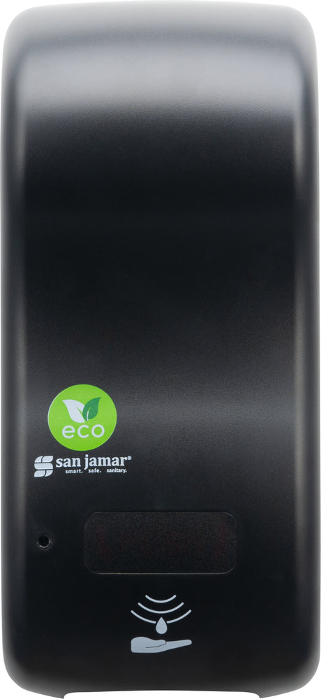 San Jamar Rely ecoLogic Hybrid Electronic Soap Dispenser, Liquid & Lotion 900 mL - Black