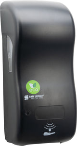 San Jamar Rely ecoLogic Hybrid Electronic Soap Dispenser, Liquid & Lotion 900 mL - Black