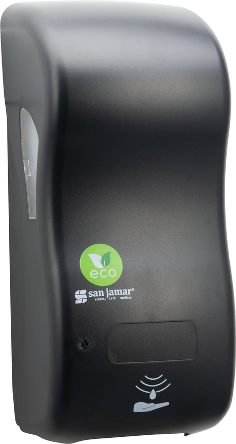 San Jamar Rely ecoLogic Hybrid Electronic Soap Dispenser, Liquid & Lotion 900 mL - Black