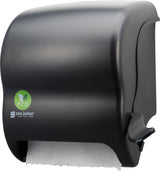 San Jamar Element ecoLogic Lever Roll Towel Dispenser, All Core Sizes - Black