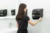 San Jamar Element ecoLogic Lever Roll Towel Dispenser, All Core Sizes - Black