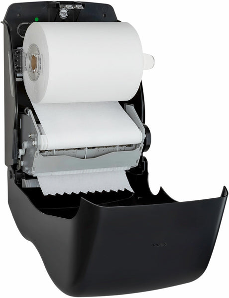 San Jamar Simplicity ecoLogic Essence Mechanical Hands-Free Towel Dispenser - Black