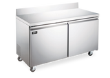 Omcan 60″ Two Door Worktop Freezer With Backsplash 15 cu.ft. (425 Liter) Capacity