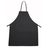 Winco BA-3226BK - Full-Length Bib Apron - Black
