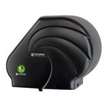 San Jamar Oceans Reserva ecoLogic 9-10.5 in Jumbo Bath Tissue Dispenser with Stub Roll, 3.25 in Core - Black