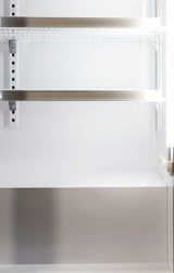 Omcan 48382 - 26" One Glass Door Display Refrigerator with LED Light, 16 cu.ft. (450 L), Black
