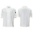 Winco UNF-12WM - Ventilated Chef Jacket with Roll-Tab Sleeves, Tapered Fit