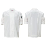 Winco UNF-12WM - Ventilated Chef Jacket with Roll-Tab Sleeves, Tapered Fit