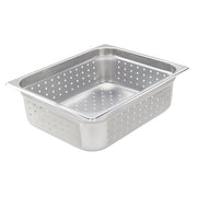 American Chef SP-204PF Steam Table Pan – Half Size, Perforated, 4" Deep, 18/8 Stainless Steel, NSF