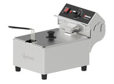 Omcan Elite Series 10 lbs Capacity Electric Countertop Single Basket Deep Fryer – 120 V, 1800 W