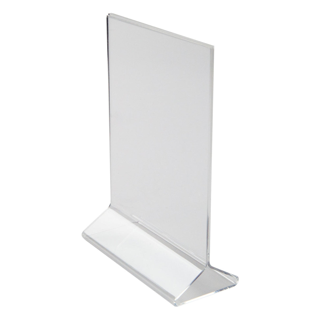Winco ATCH-57 - Double-Sided Clear Acrylic Menu Stand - 5" x 7"