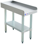 Omcan 30″ x 12″ Stainless Steel Equipment Stand with Galvanized Undershelf and Legs