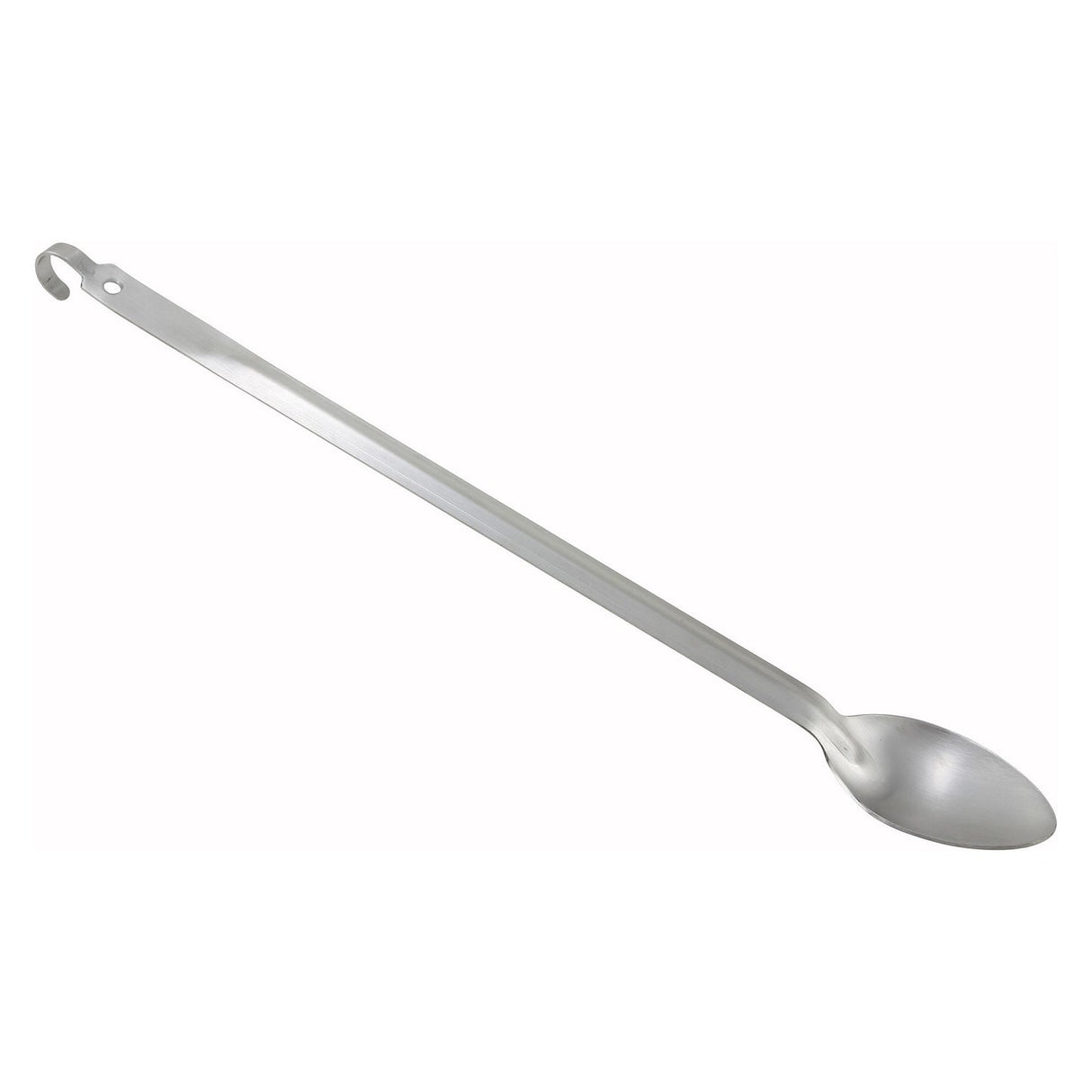 Winco BHKS-21 - 21" Basting Spoon with Hook, Stainless Steel - Solid