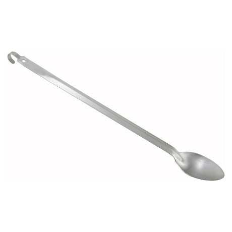 Winco BHKS-21 - 21" Basting Spoon with Hook, Stainless Steel - Solid