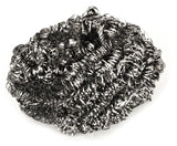Omcan Stainless Steel Scouring Pad in a pack of 24.