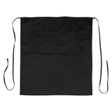 Winco WA-3129BK - Bistro Full Length Apron - Black
