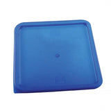 Omcan 80202 - Blue Polyethylene Lid For 12 / 18 / 22 qt Square Storage Container