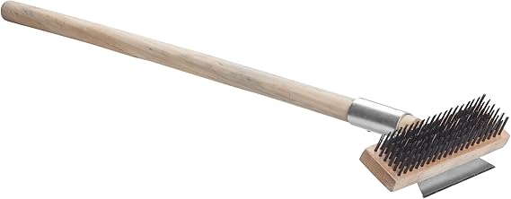 Winco BR-27 Carbon Wire Pizza Oven Scraper, 27-Inch