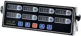 Kitchen Timers for Cooking, 8 Channel Commercial Kitchen Timer Restaurant Digital Timer Clock Stainless Steel LED Timer with Reminder Function Loud Alarm Adjustable Volume