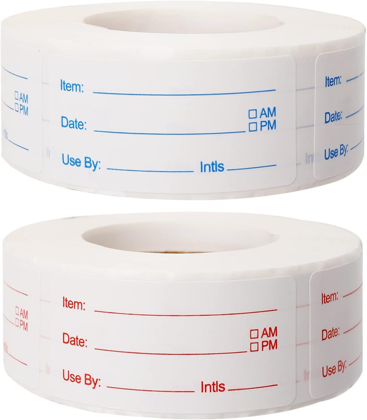 2 Rolls Freezer Labels, 1000 Removable Food Storage Stickers, 1 x 2 Inch