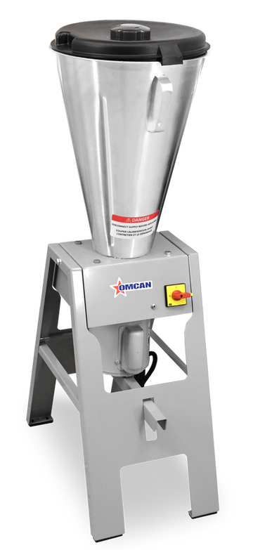 Omcan 16 Qt. (15 Liter) High Performance Stainless Steel Vertical Tilting Blender