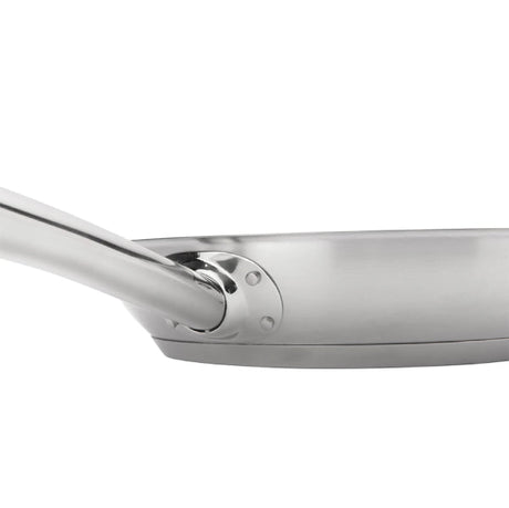 Browne 5734052 Stainless Steel Fry Pan with Helper Handle