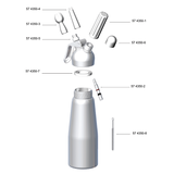 Browne 574350-3 White Tulip/Star Nozzle for Whipped Cream Dispenser