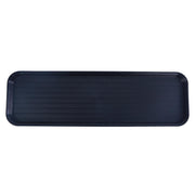 Omcan 9″ x 30″ Black ABS Plastic Food and Produce Display / Merchandising Tray - 81101