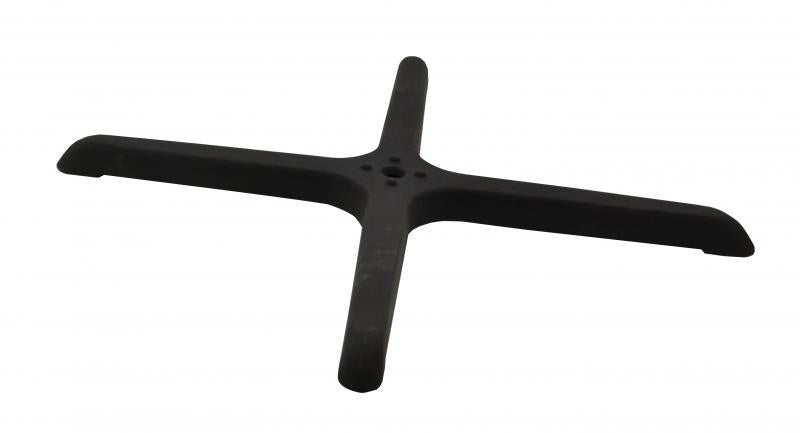 Omcan 22″ x 22″ Cross-Shaped Black Restaurant Table Base compatible for 43206 and 43509 Table Columns