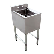 Omcan 1 Compartment Underbar Sink, No Drainboard