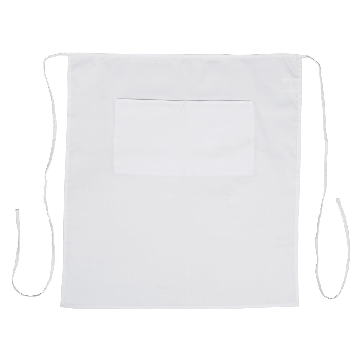 Winco WA-3129WH - Bistro Full Length Apron - White
